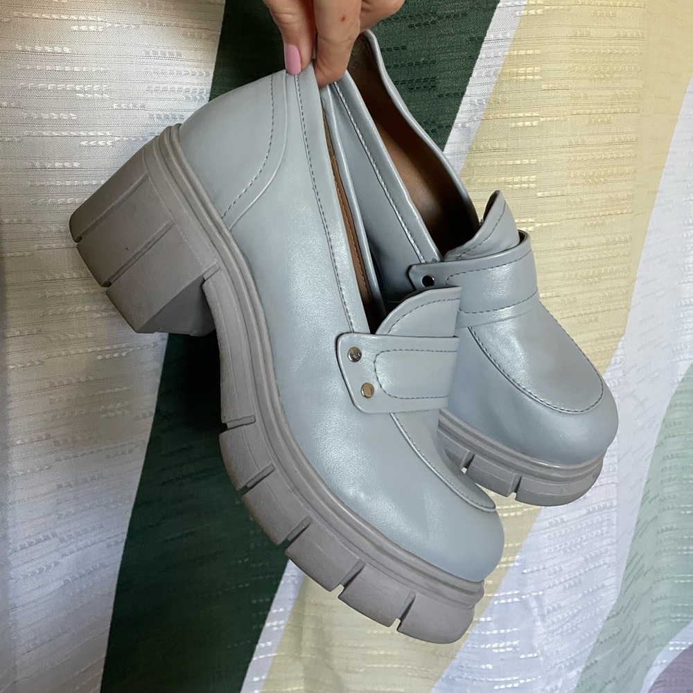 BC footwear chunky heel loafers